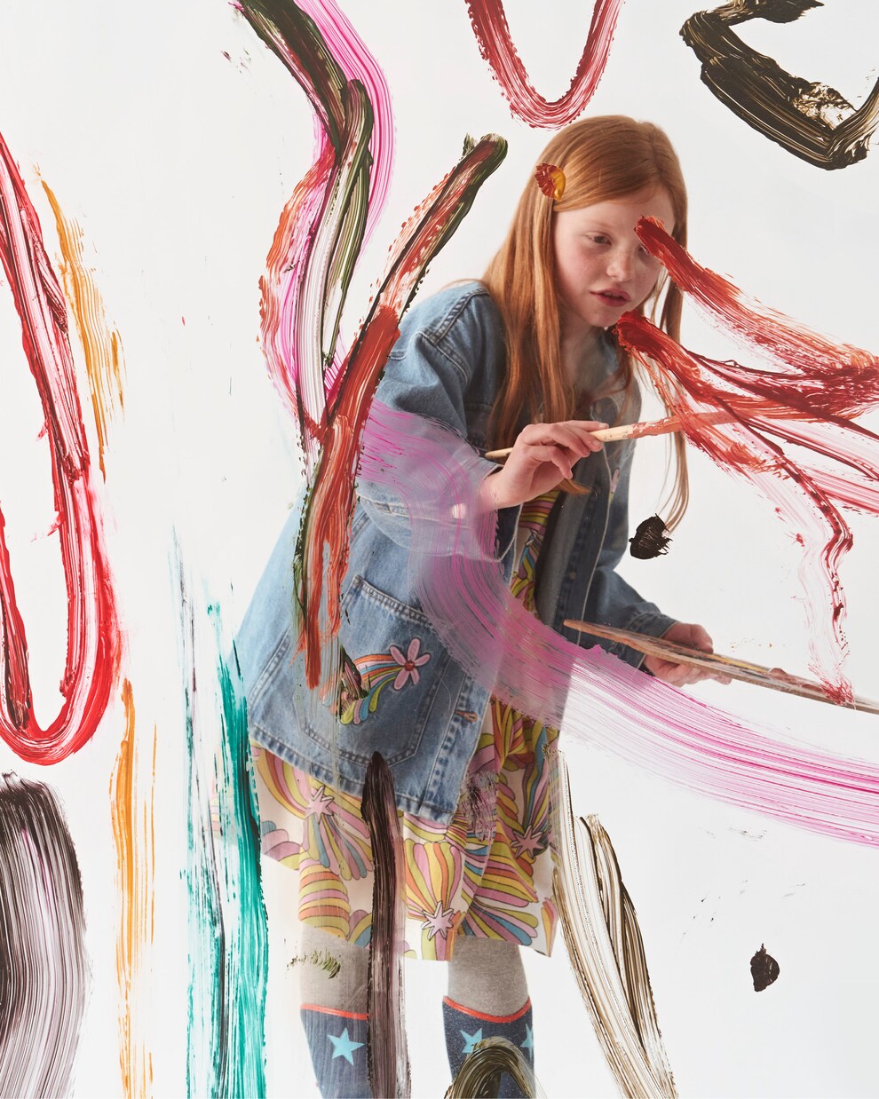 Robe imprimée en coton | Stella McCartney Kids