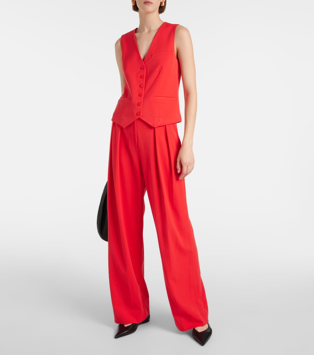 Brett single-breasted vest | Staud