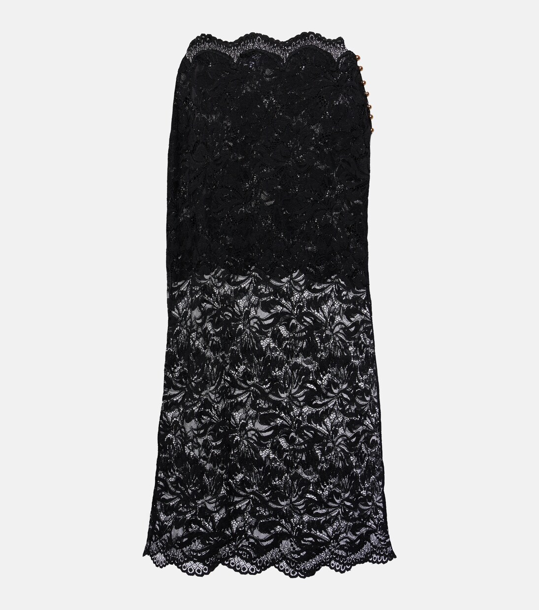 Floral lace midi skirt | Rabanne