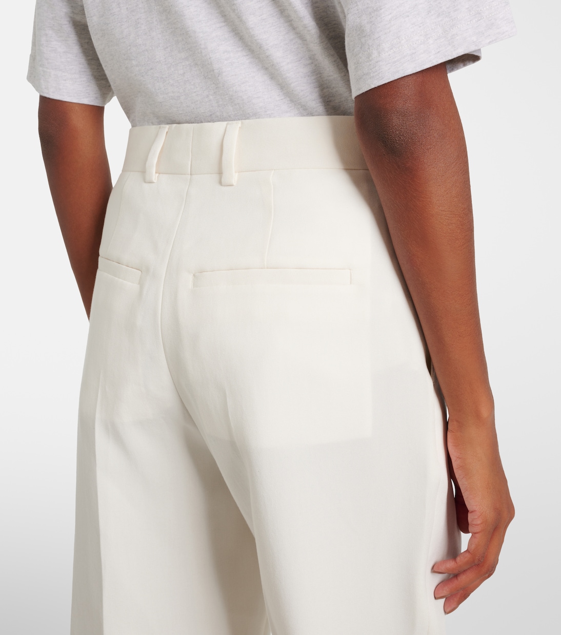 Gerade High-Rise Cropped-Hose | Toteme