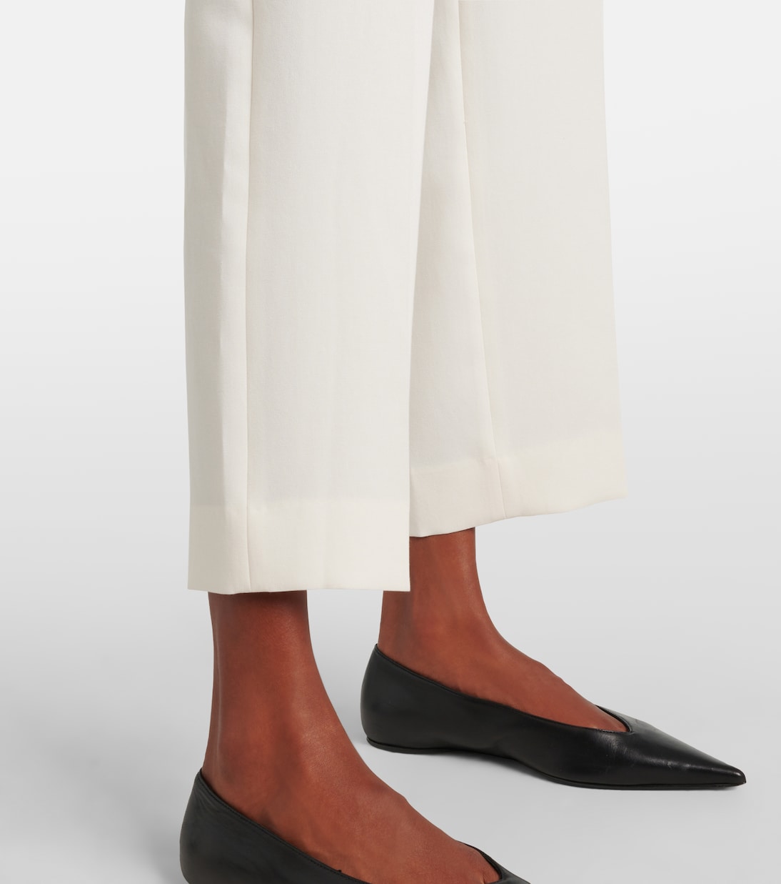 Gerade High-Rise Cropped-Hose | Toteme