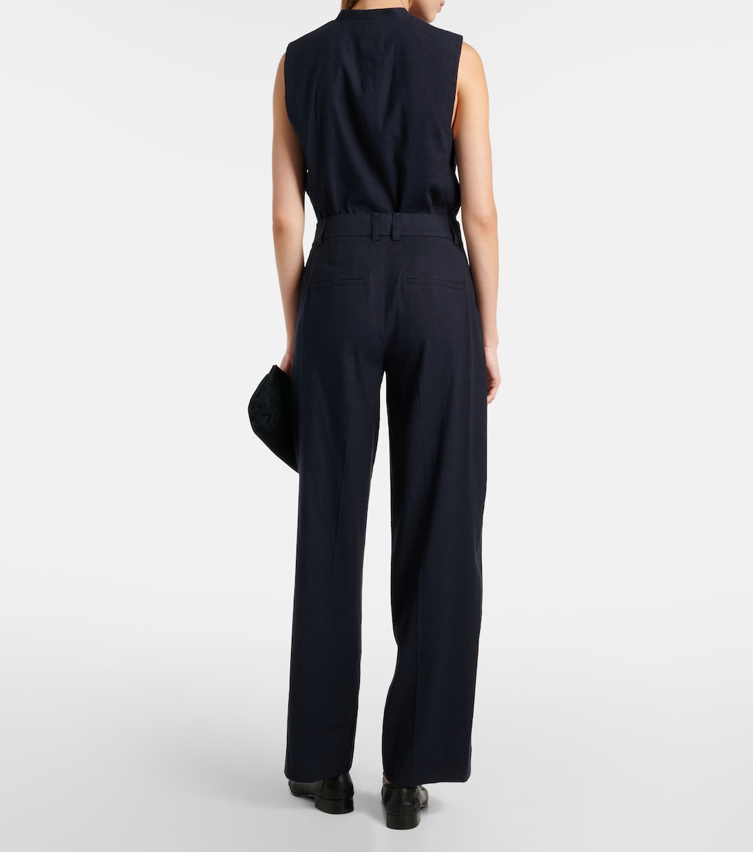 Pantalon ample en lin mélangé | Vince