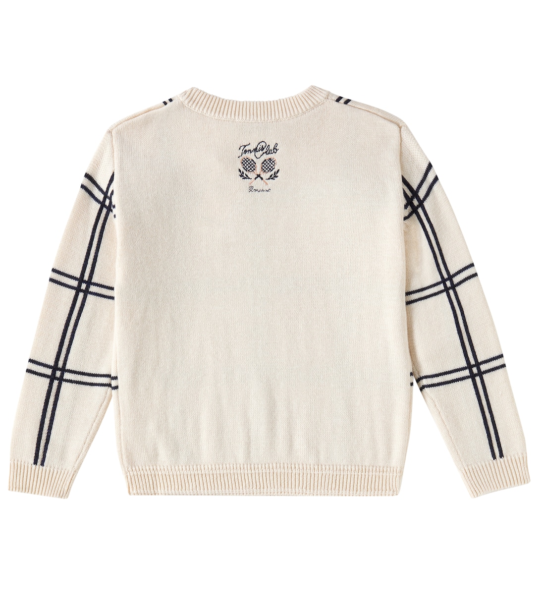 Erwin checked wool and cotton sweater | Bonpoint