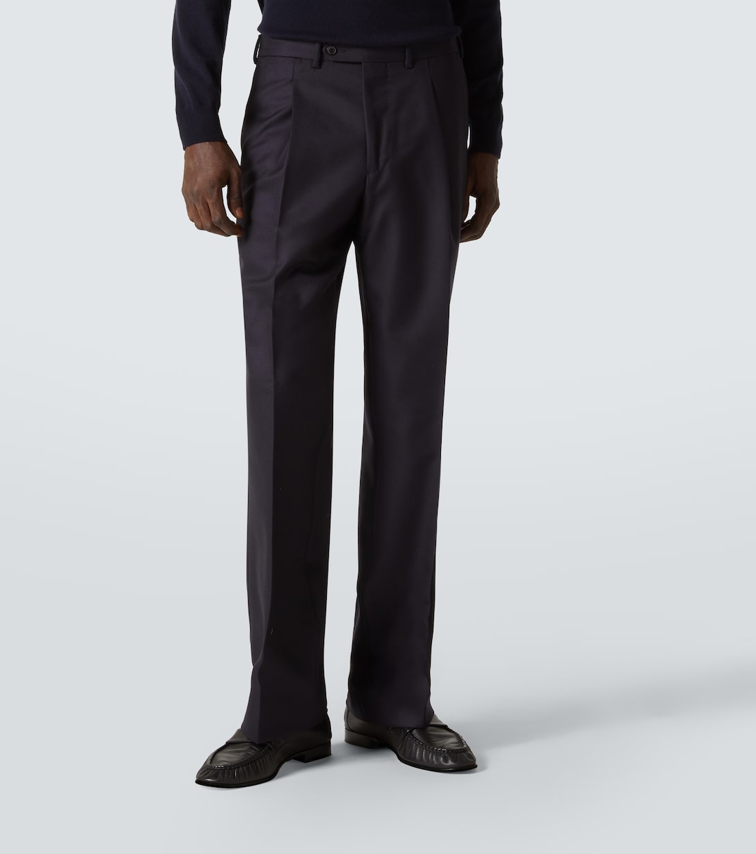 Gerade Hose Amo aus Woll-Twill | Saman Amel