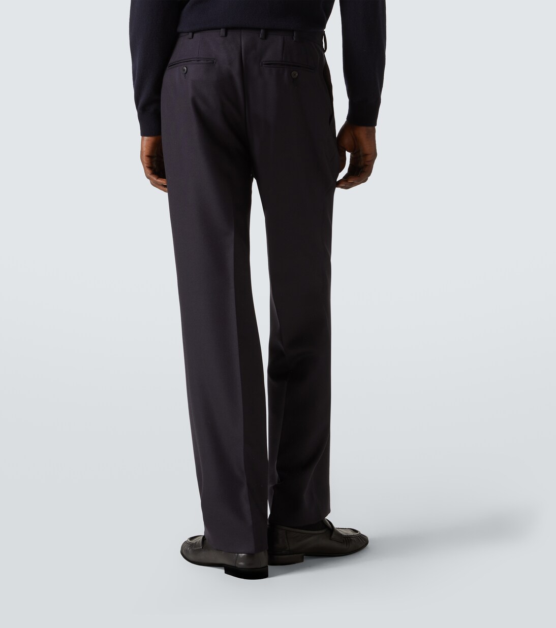 Gerade Hose Amo aus Woll-Twill | Saman Amel