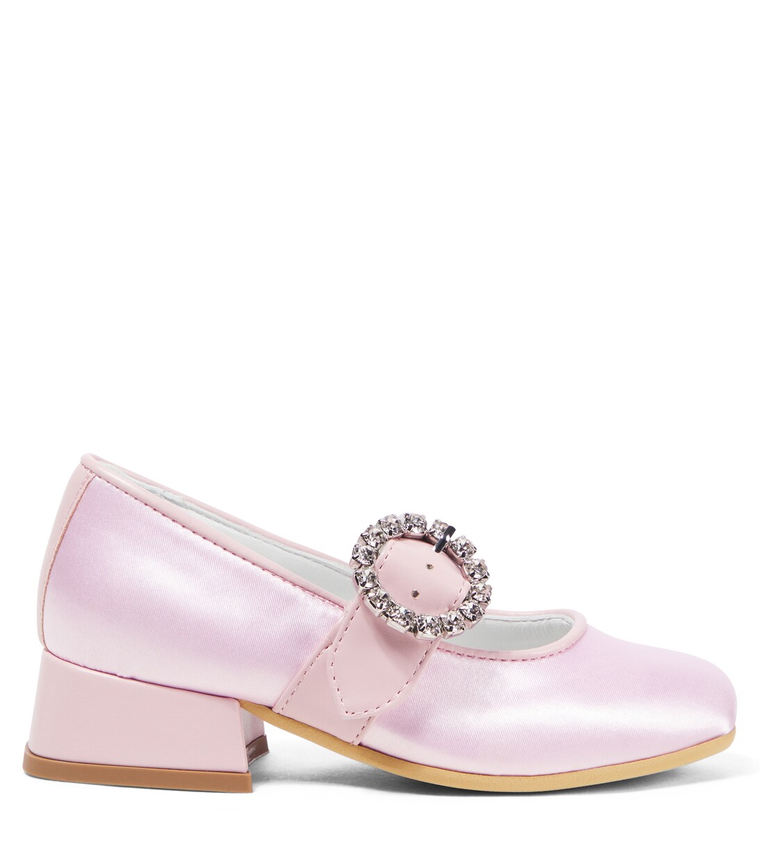 Dorothy embellished satin ballet flats | Monnalisa
