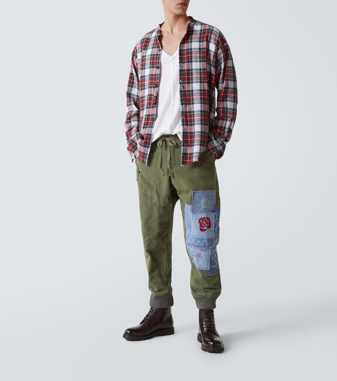 Patchwork cotton sweatpants | Greg Lauren