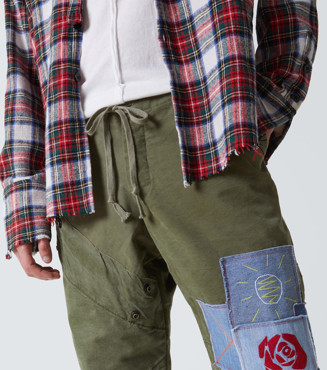 Patchwork cotton sweatpants | Greg Lauren