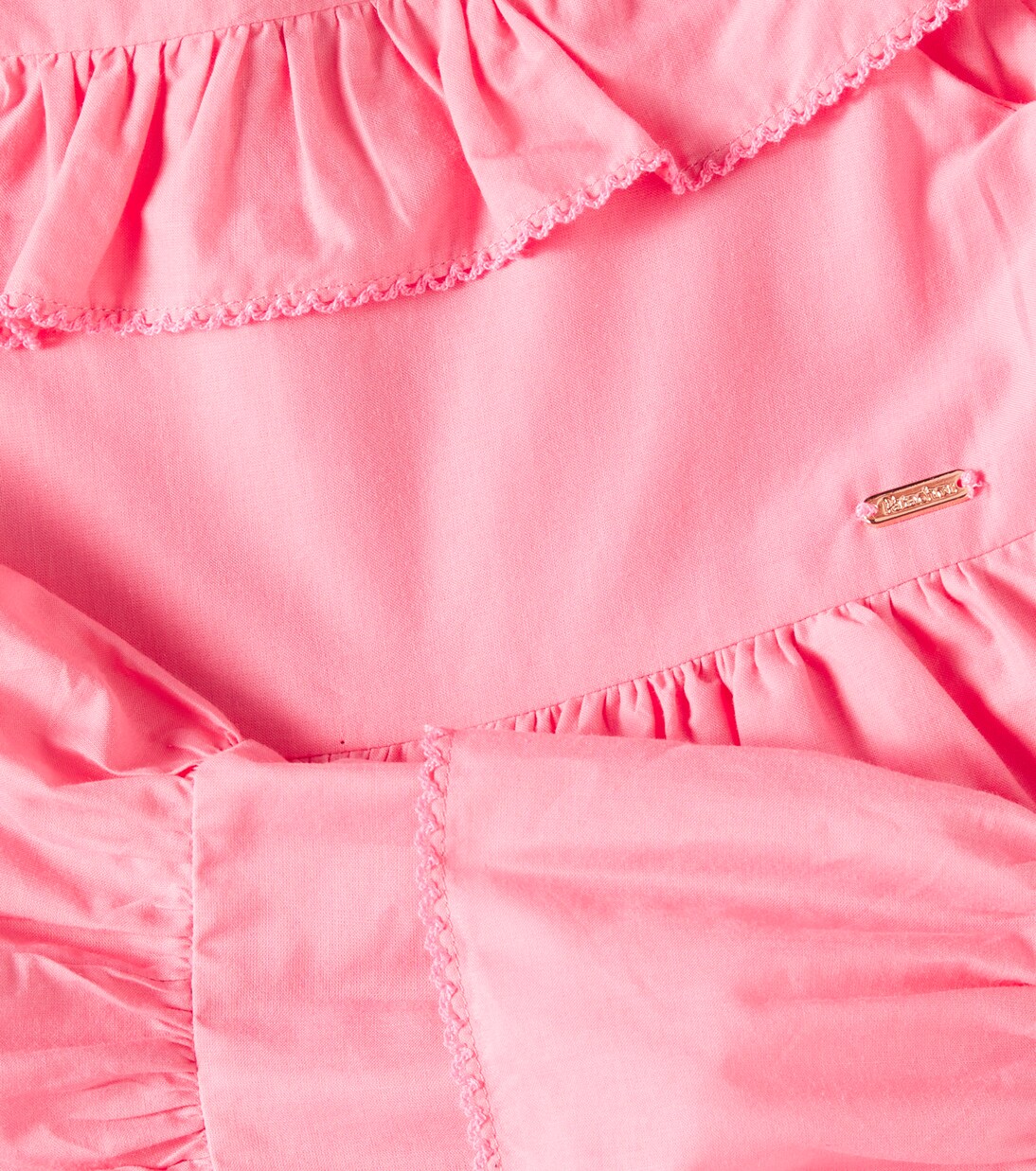 Ruffled tiered cotton dress  | Patachou