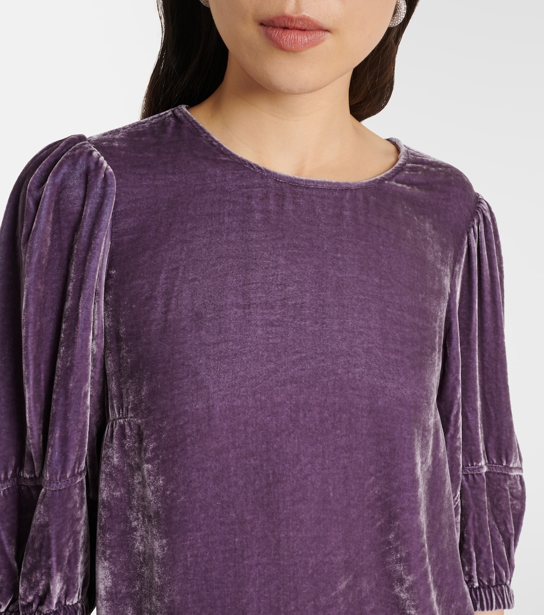 Top Nancy aus Samt | Velvet