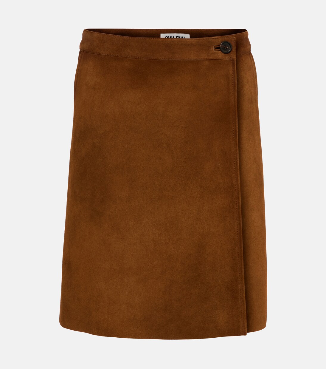 Suede miniskirt | Miu Miu