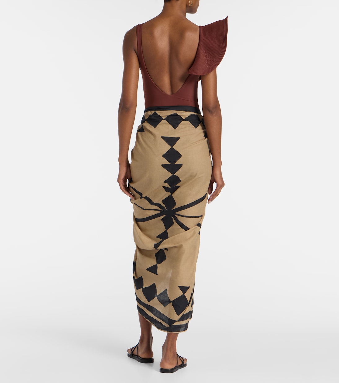 Bedruckter Pareo aus Baumwolle | Johanna Ortiz