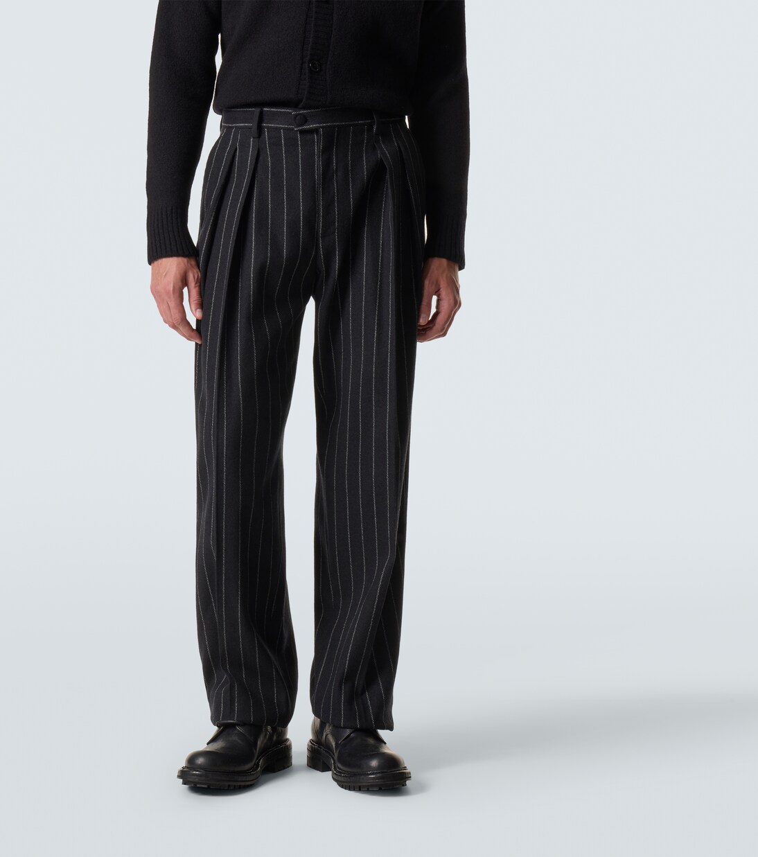 Pinstripe wool-blend suit pants | Dolce&Gabbana