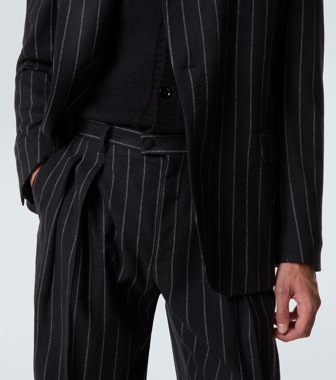 Pinstripe wool-blend suit pants | Dolce&Gabbana