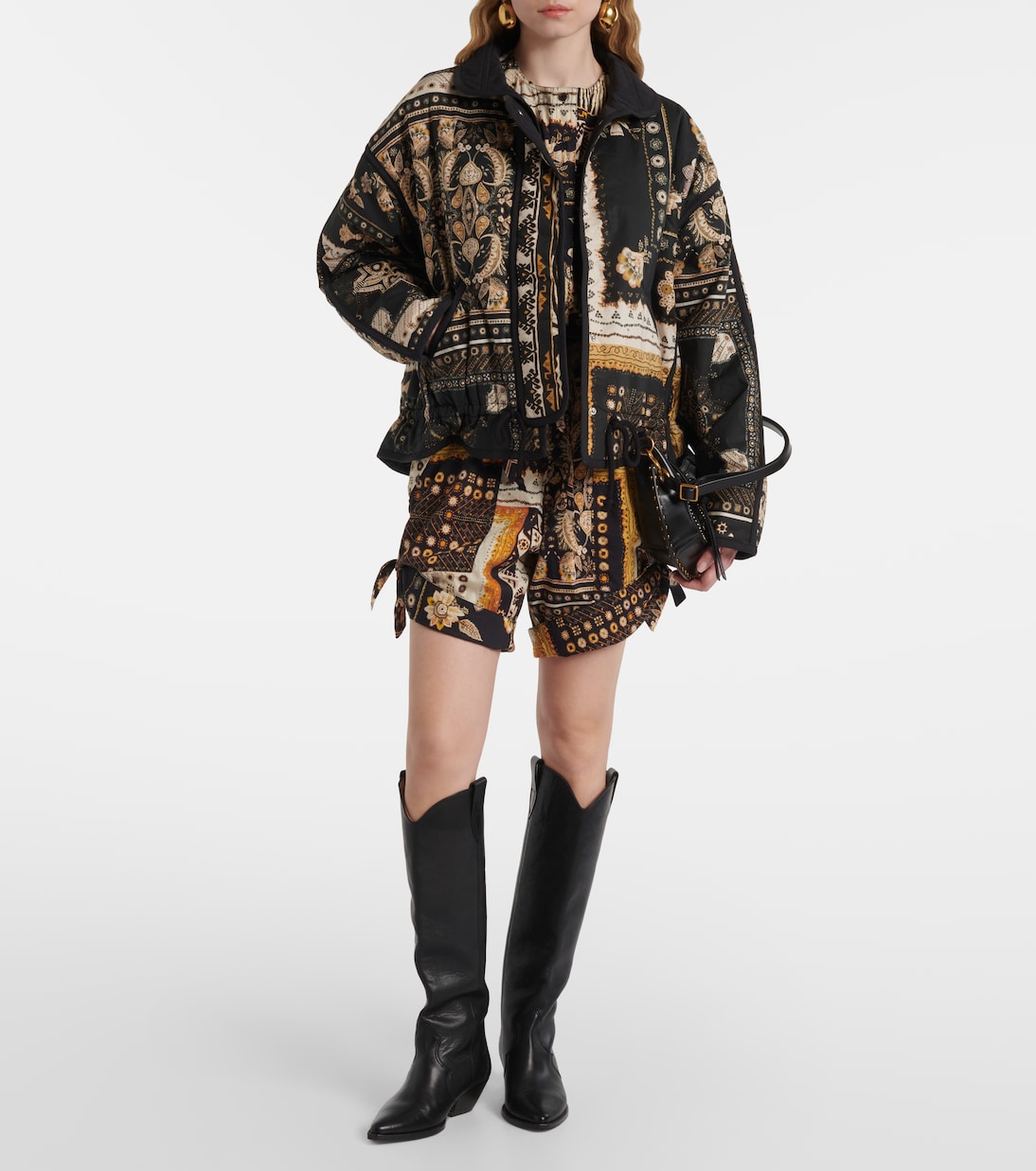 Granger printed cotton bomber jacket | Marant Etoile