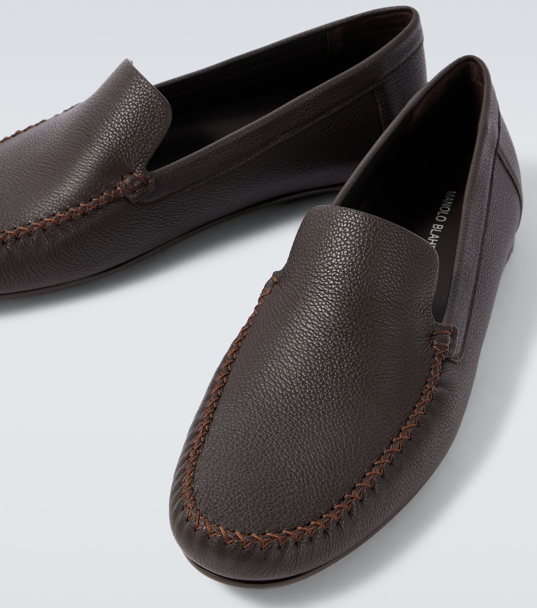 Alder leather loafers | Manolo Blahnik