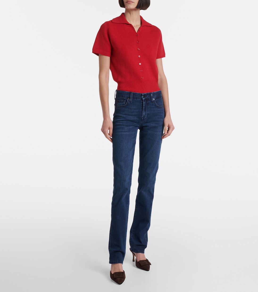 Jeans rectos Kimmie de tiro medio | 7 For All Mankind