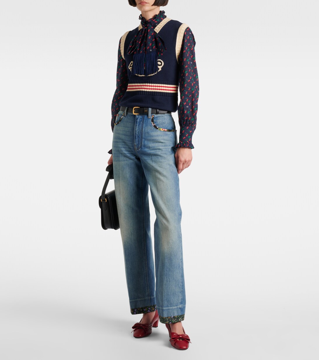 Chez Valentino cotton sweater vest | Valentino