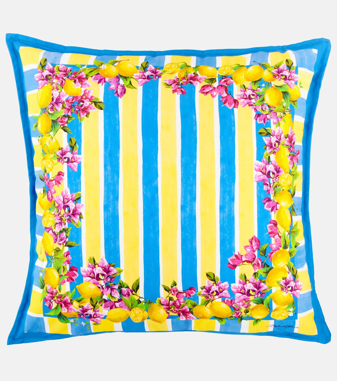 Taormina striped cotton cushion | Dolce&Gabbana Casa