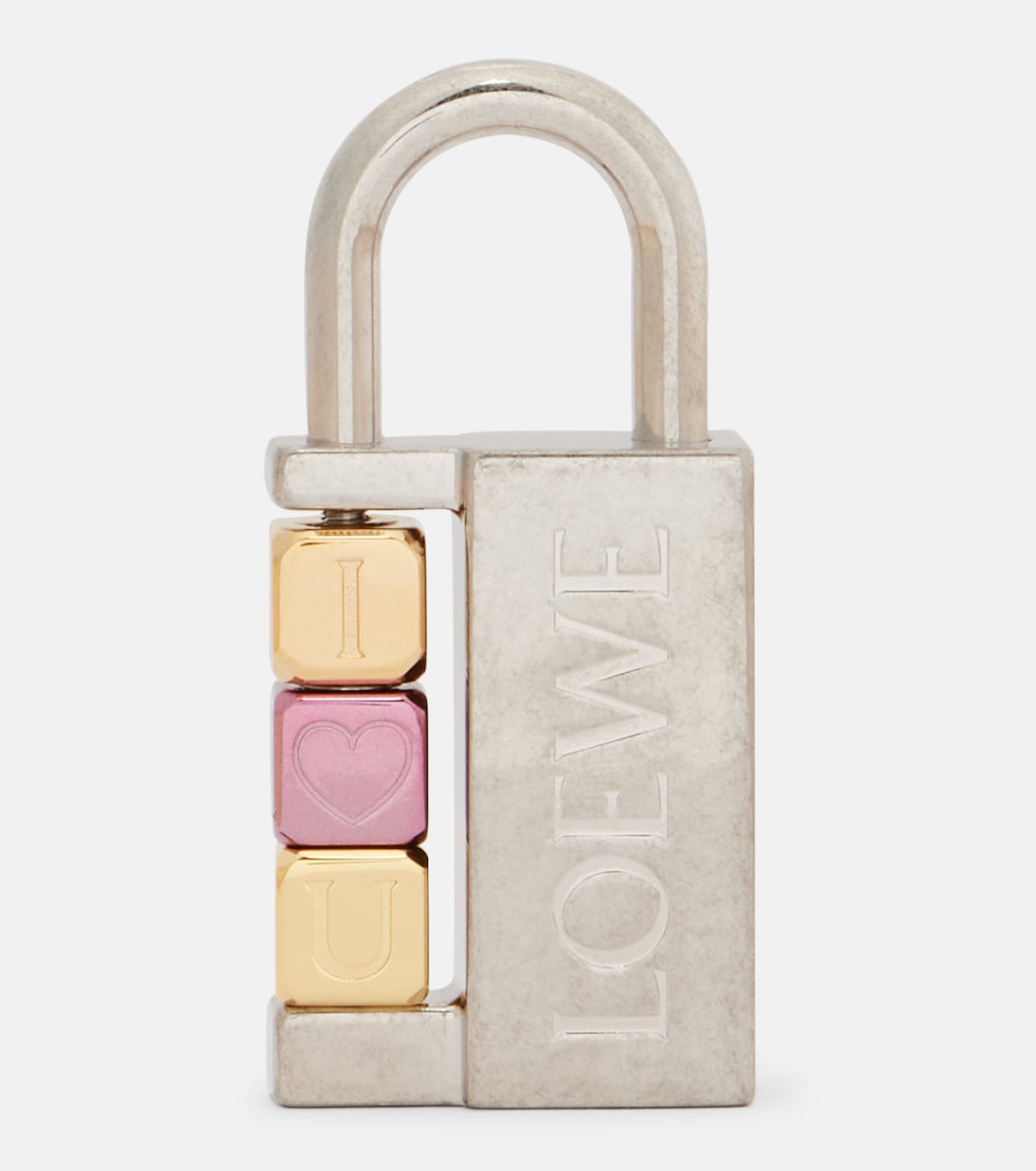 Padlock brass bag charm  | Loewe