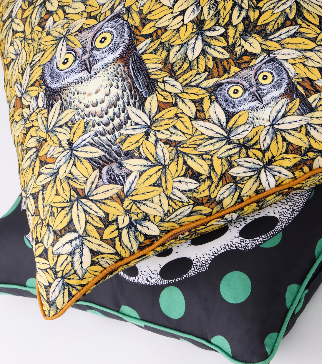 Civette silk and cotton-blend cushion | Fornasetti