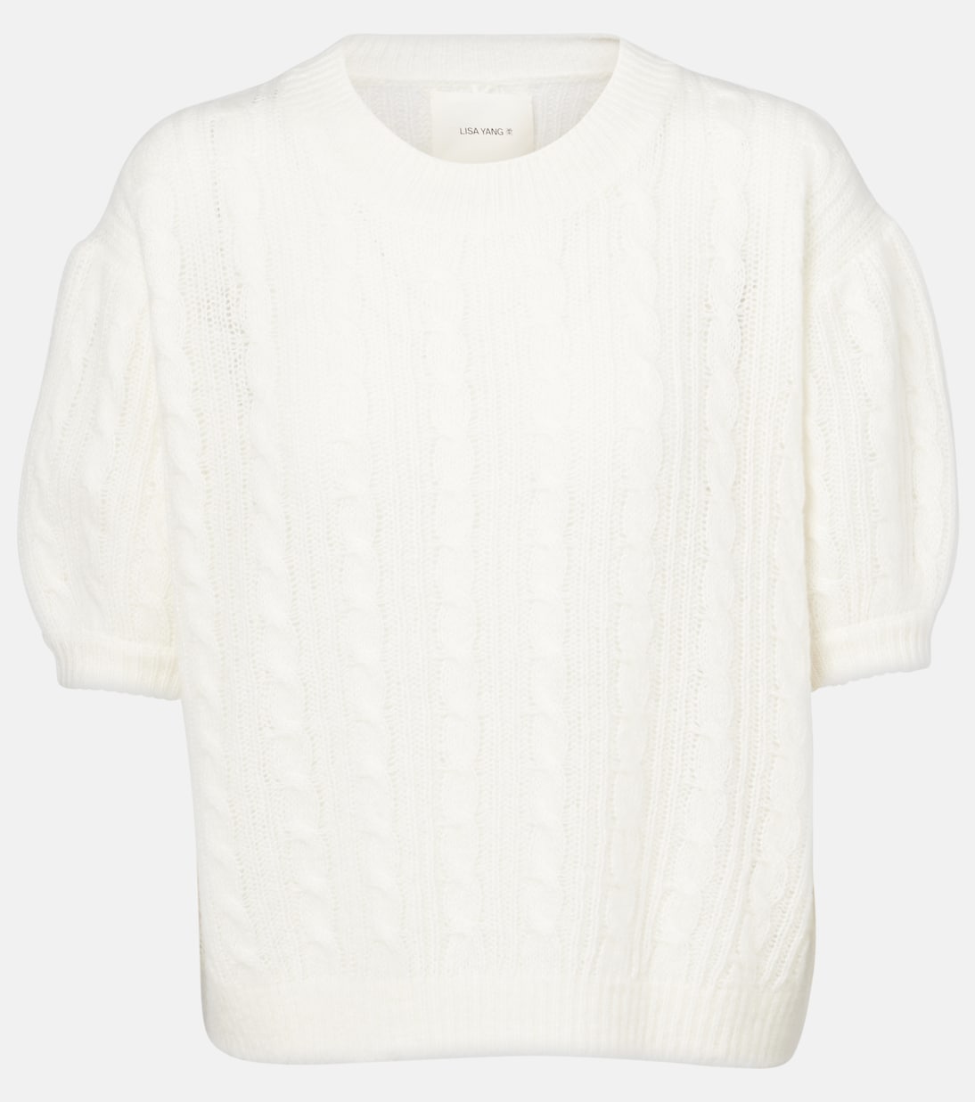 Kenzie cable-knit cashmere and silk sweater | Lisa Yang