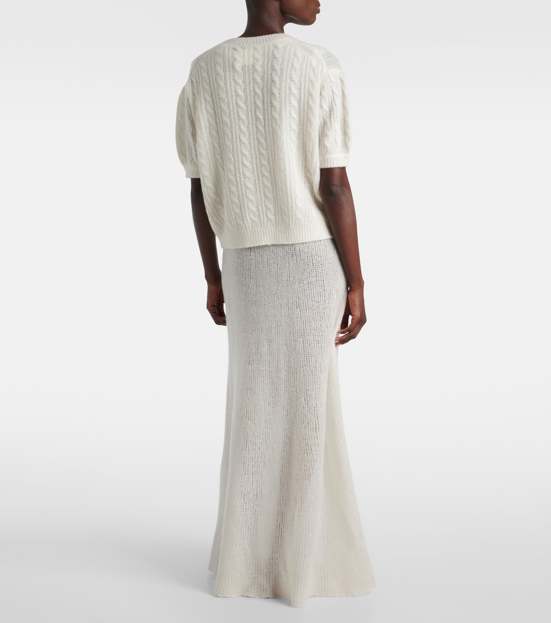 Kenzie cable-knit cashmere and silk sweater | Lisa Yang