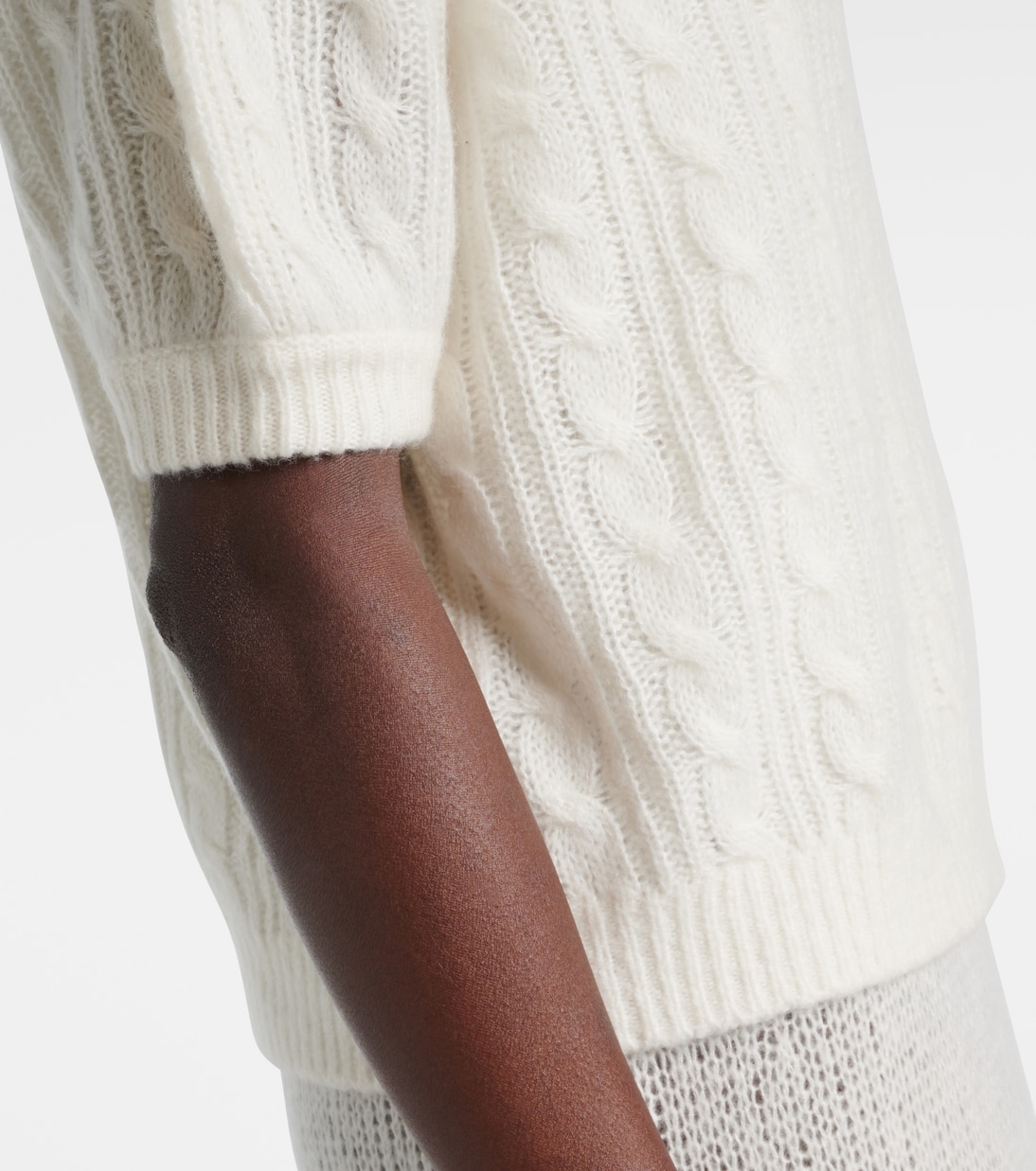 Kenzie cable-knit cashmere and silk sweater | Lisa Yang