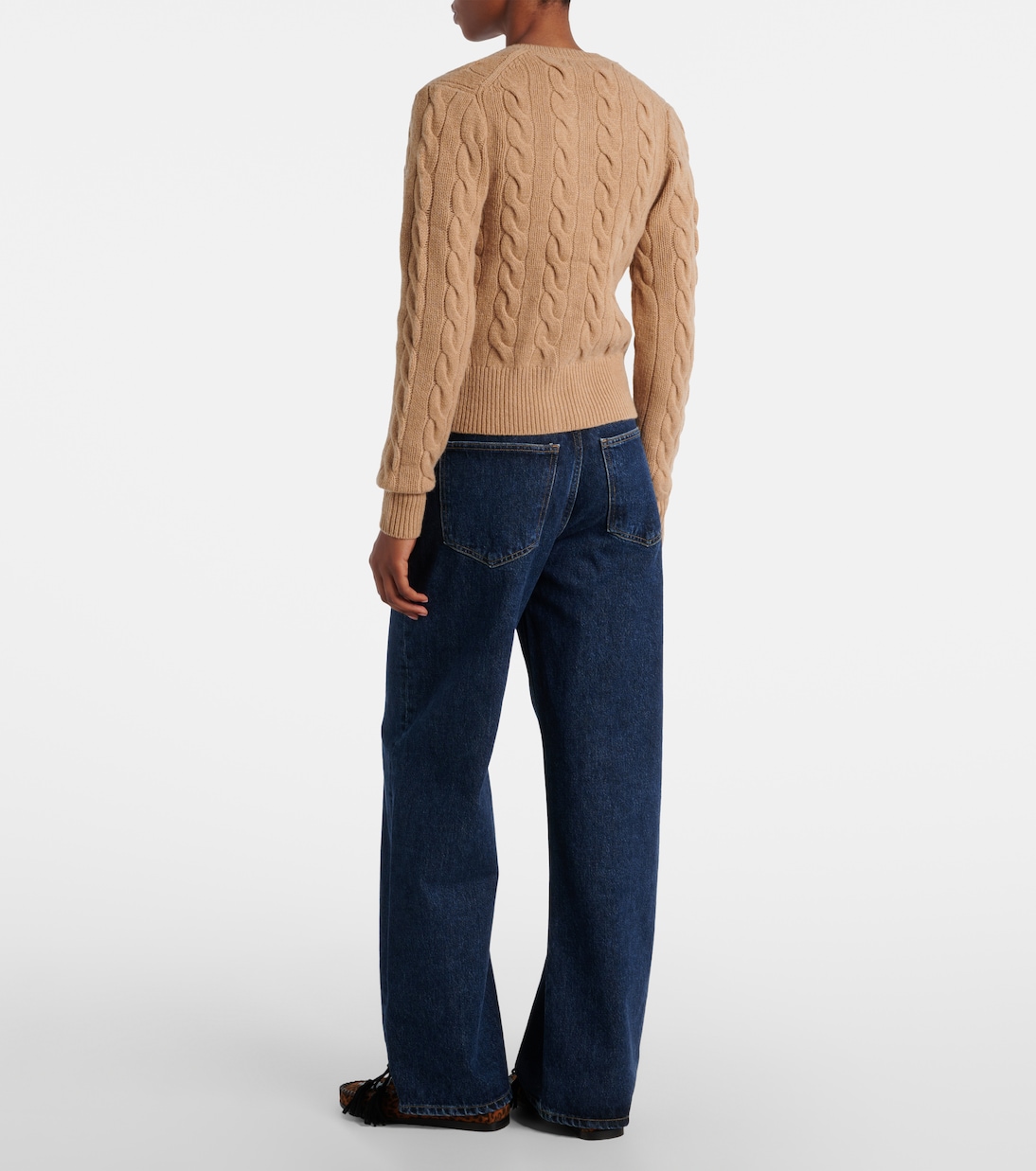 Cable-knit wool and cashmere cardigan | Polo Ralph Lauren