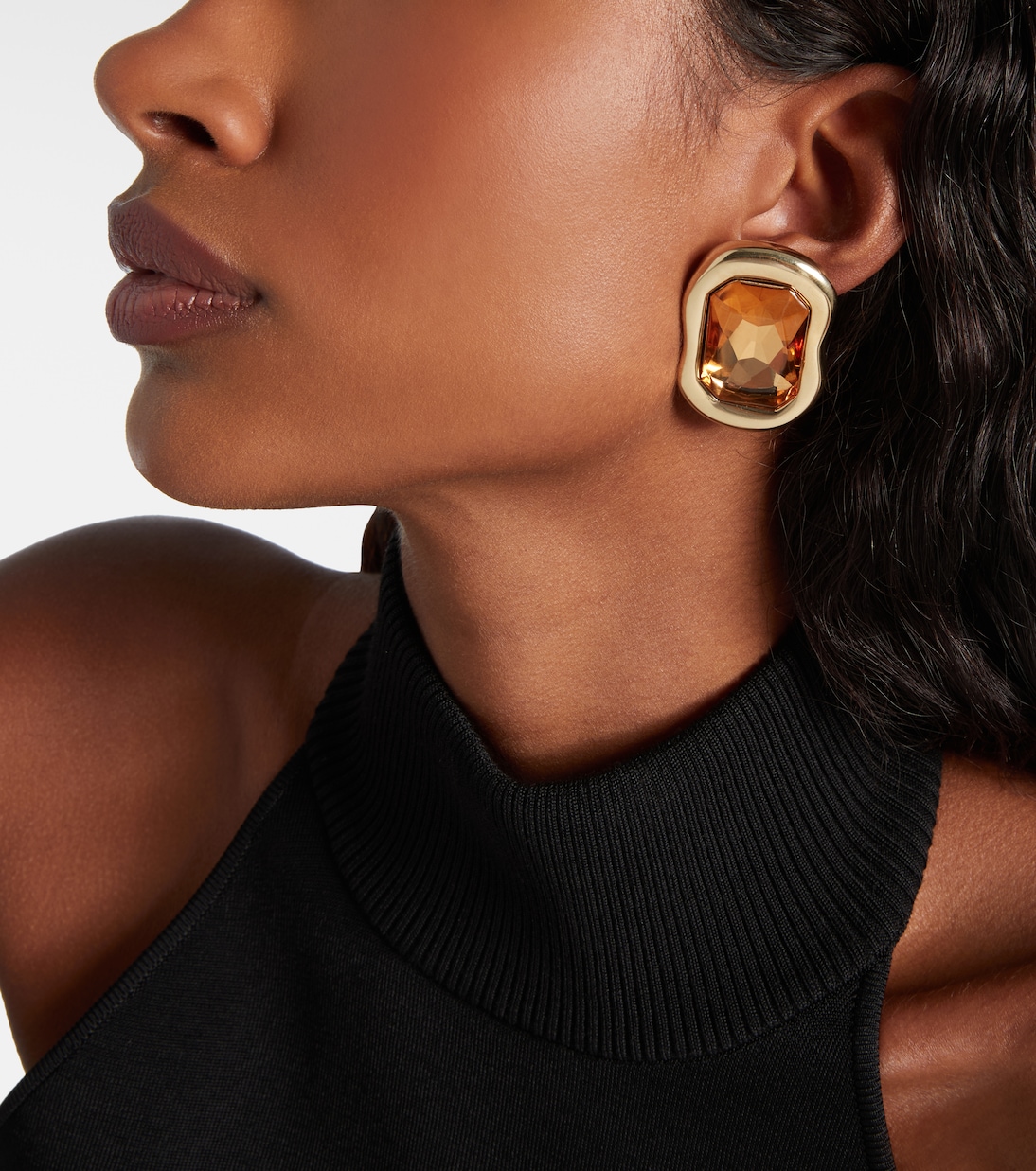 Sculptural Crystal embellished earrings  | Givenchy