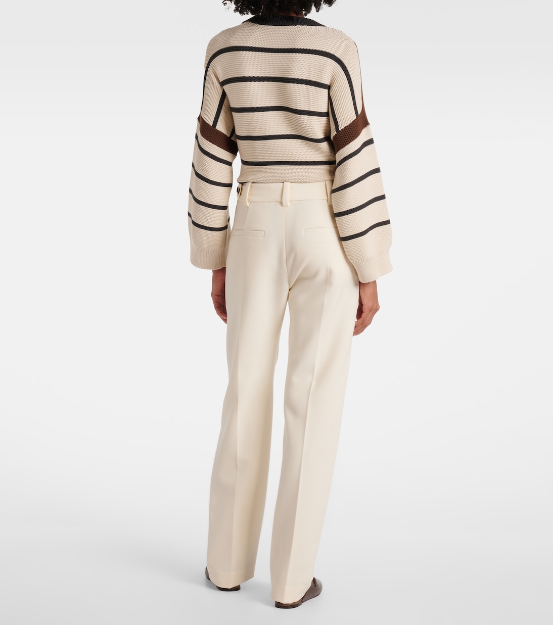 High-Rise Wide-Leg Jeans  | Brunello Cucinelli