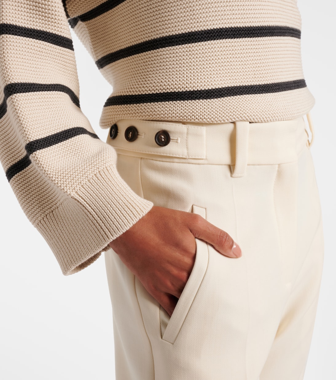 High-Rise Wide-Leg Jeans  | Brunello Cucinelli