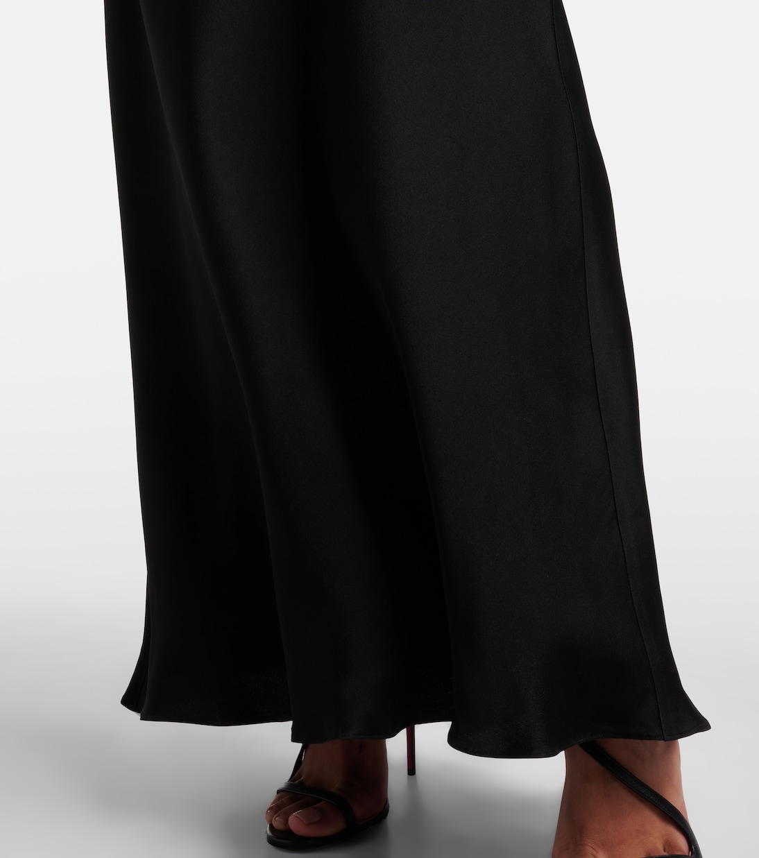 Vestido largo Bird de satén | Max Mara