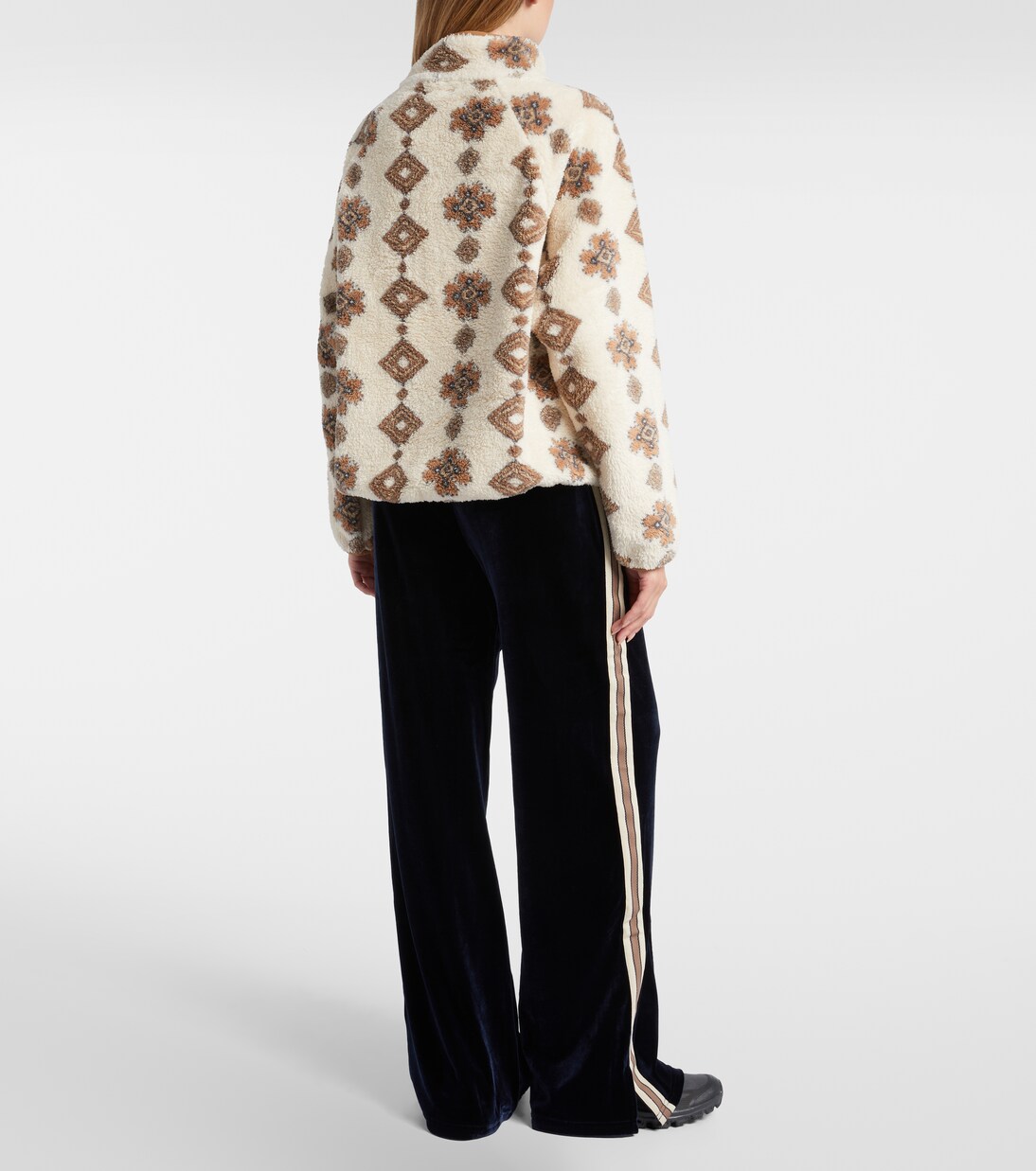 Harlow printed teddy jacket | The Upside