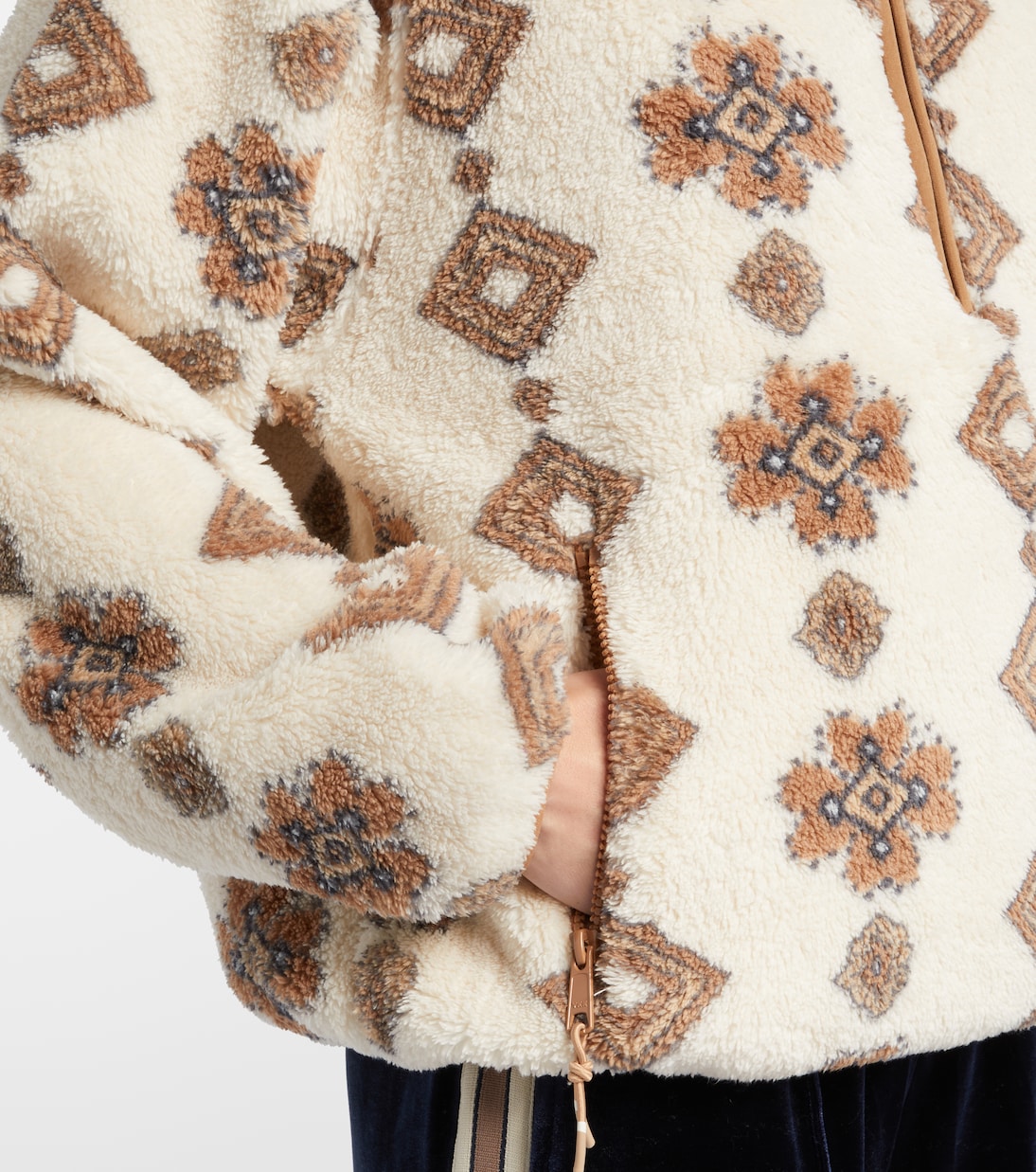 Harlow printed teddy jacket | The Upside