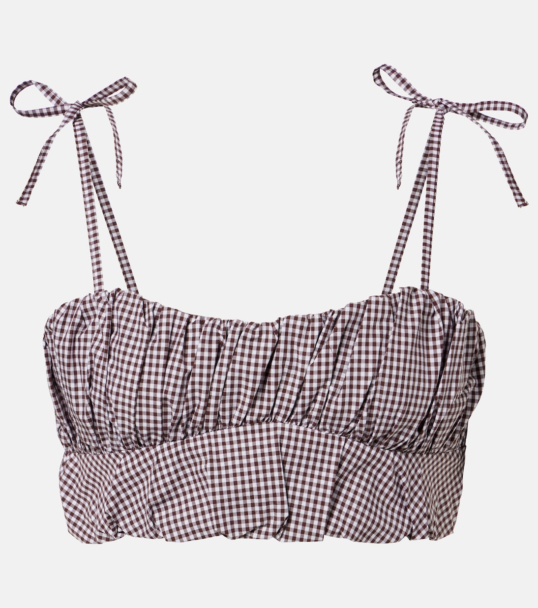 Pelea gingham cotton crop top | Faithfull
