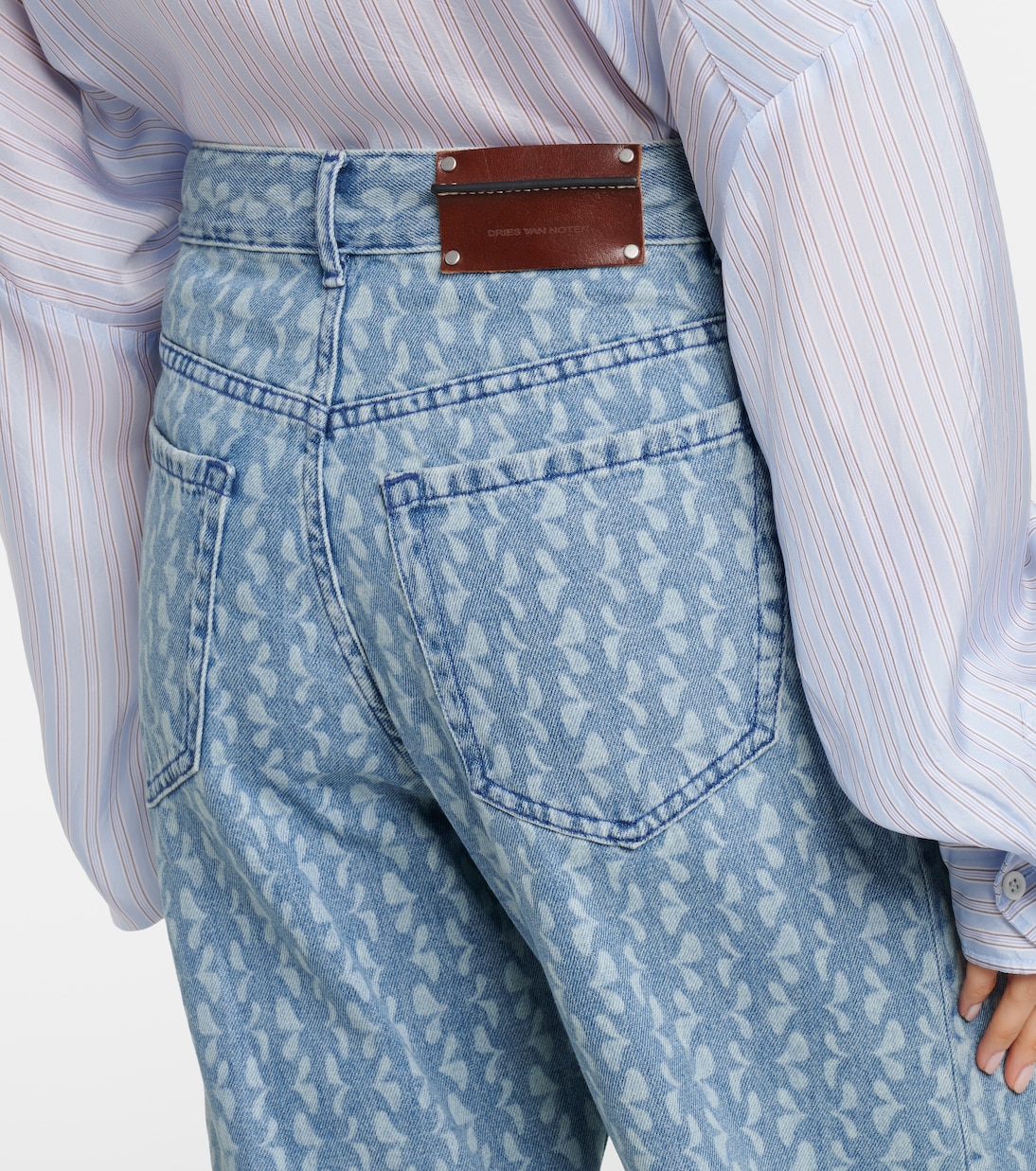 Jean ample imprimé | Dries Van Noten