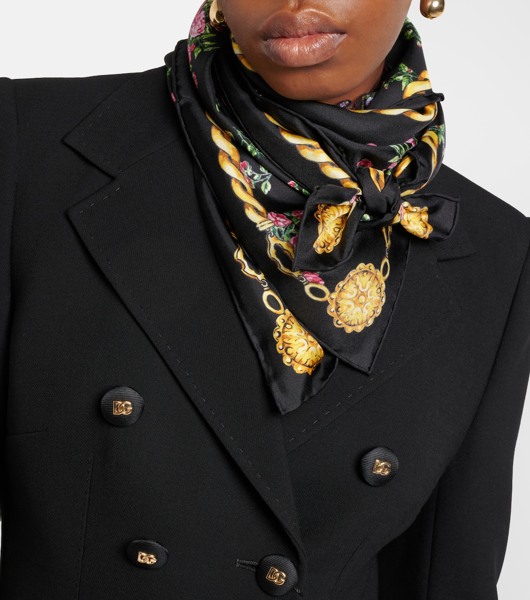 Floral silk scarf | Dolce&Gabbana