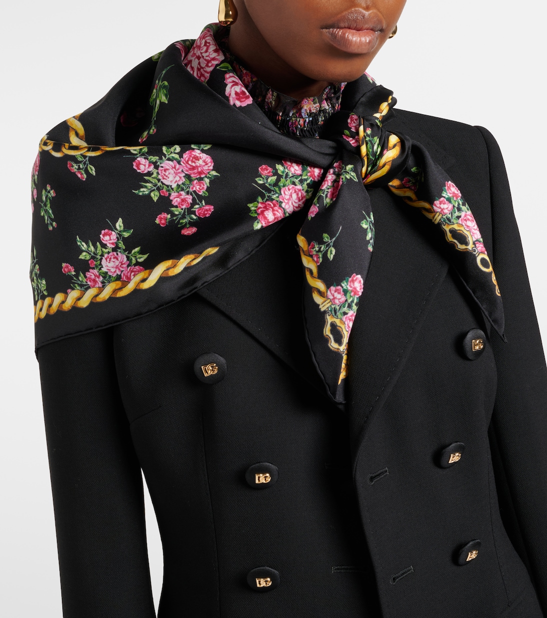 Floral silk scarf | Dolce&Gabbana