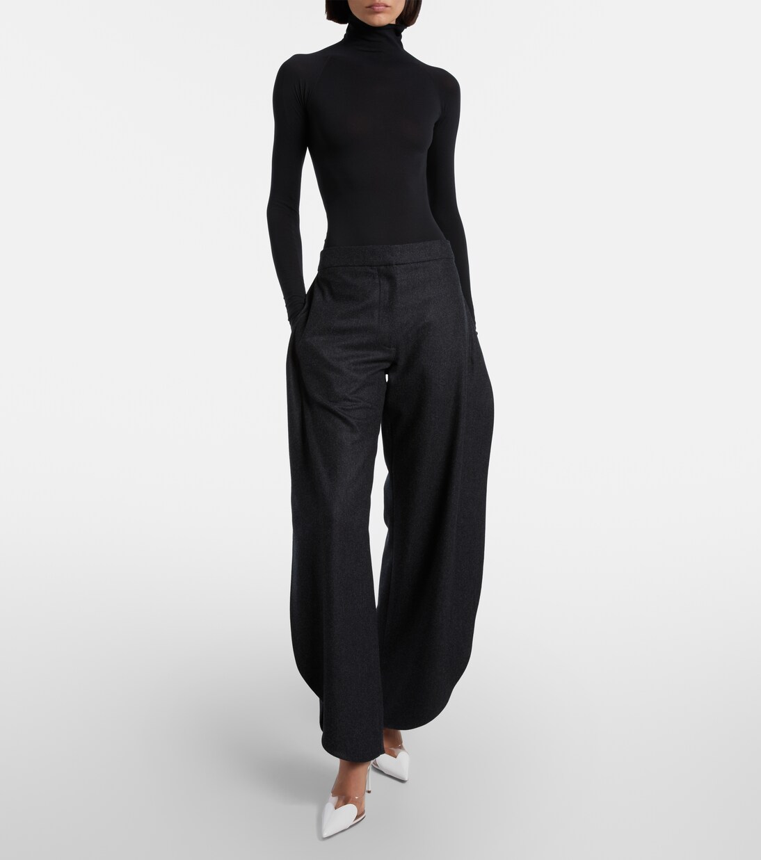 Escarpins Le Cœur 90 en cuir verni | Alaïa