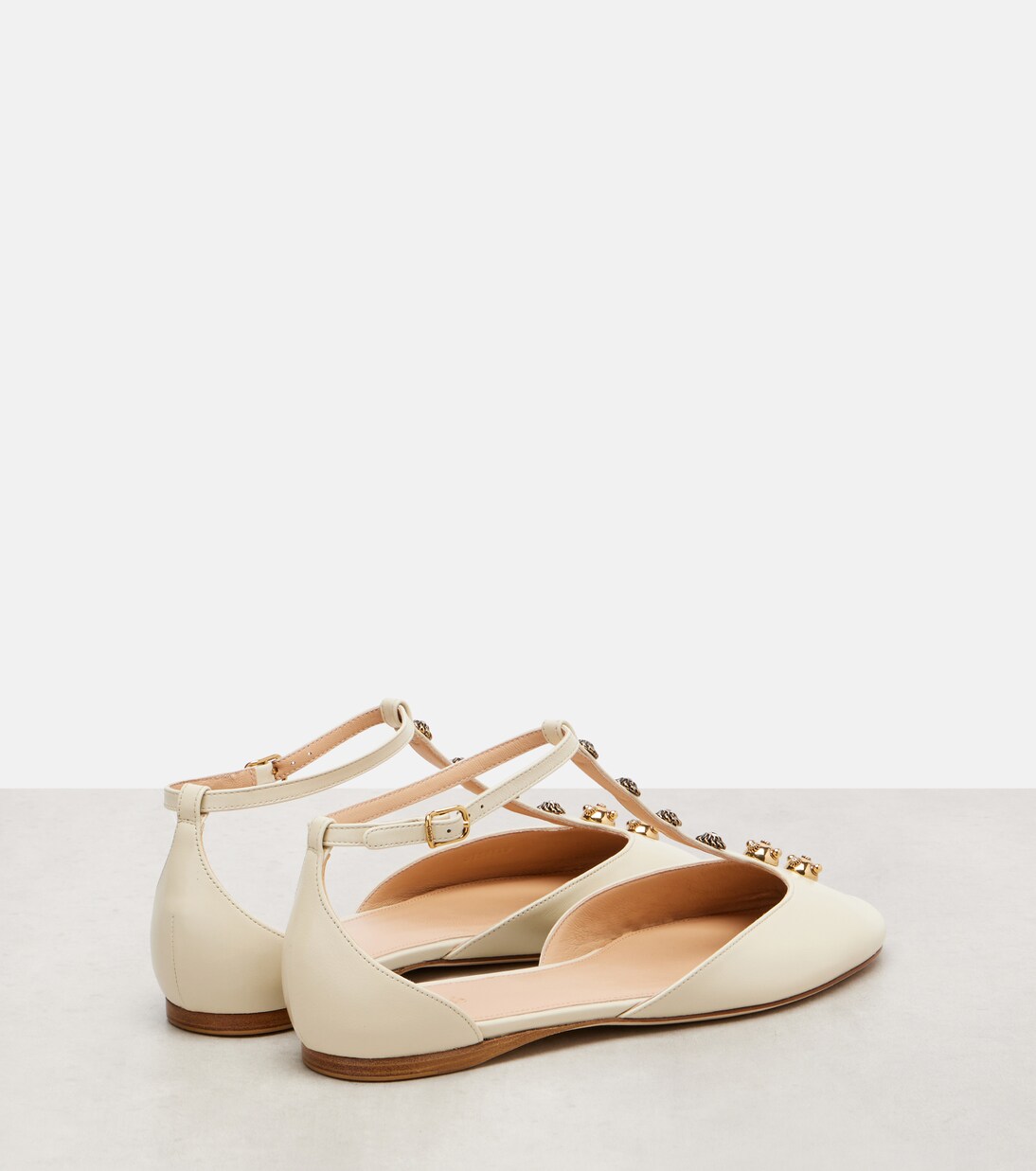 Celeste embellished leather flats | Chloé