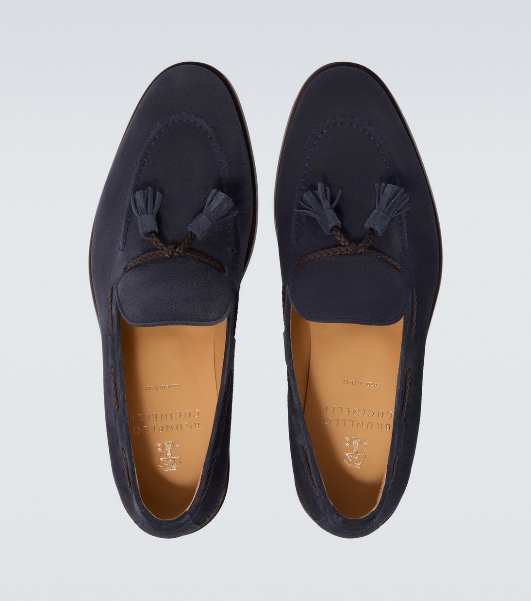 Loafers aus Veloursleder | Brunello Cucinelli
