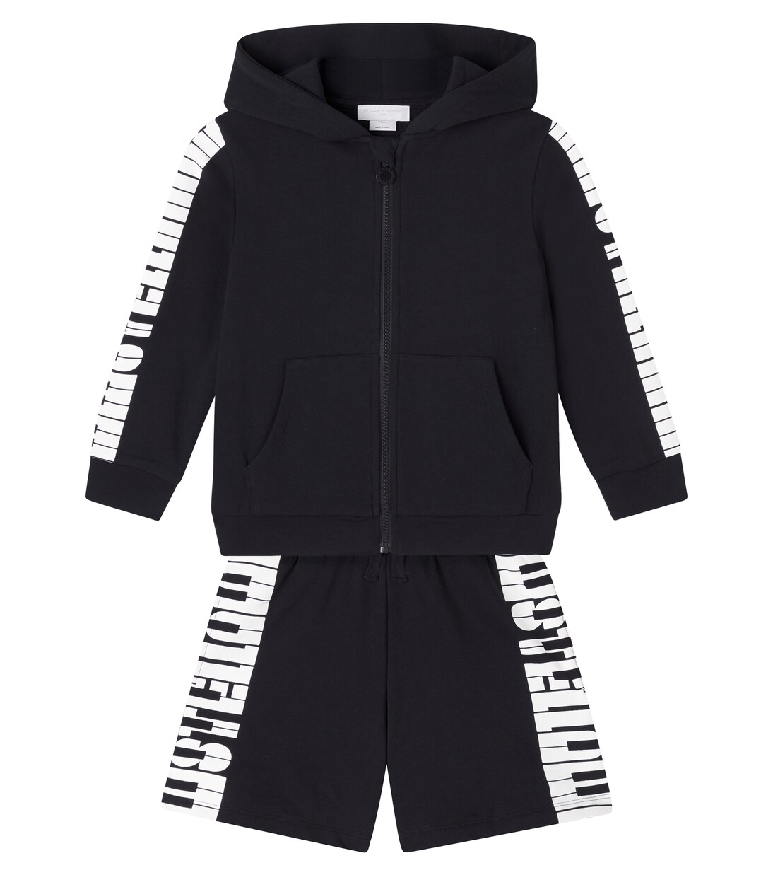 Printed cotton jersey hoodie and shorts set | Stella McCartney Kids