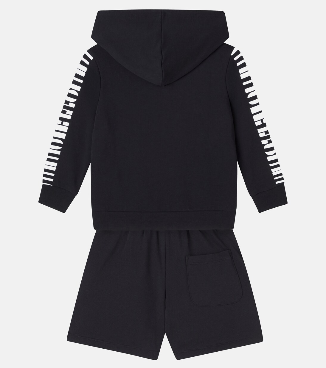 Printed cotton jersey hoodie and shorts set | Stella McCartney Kids