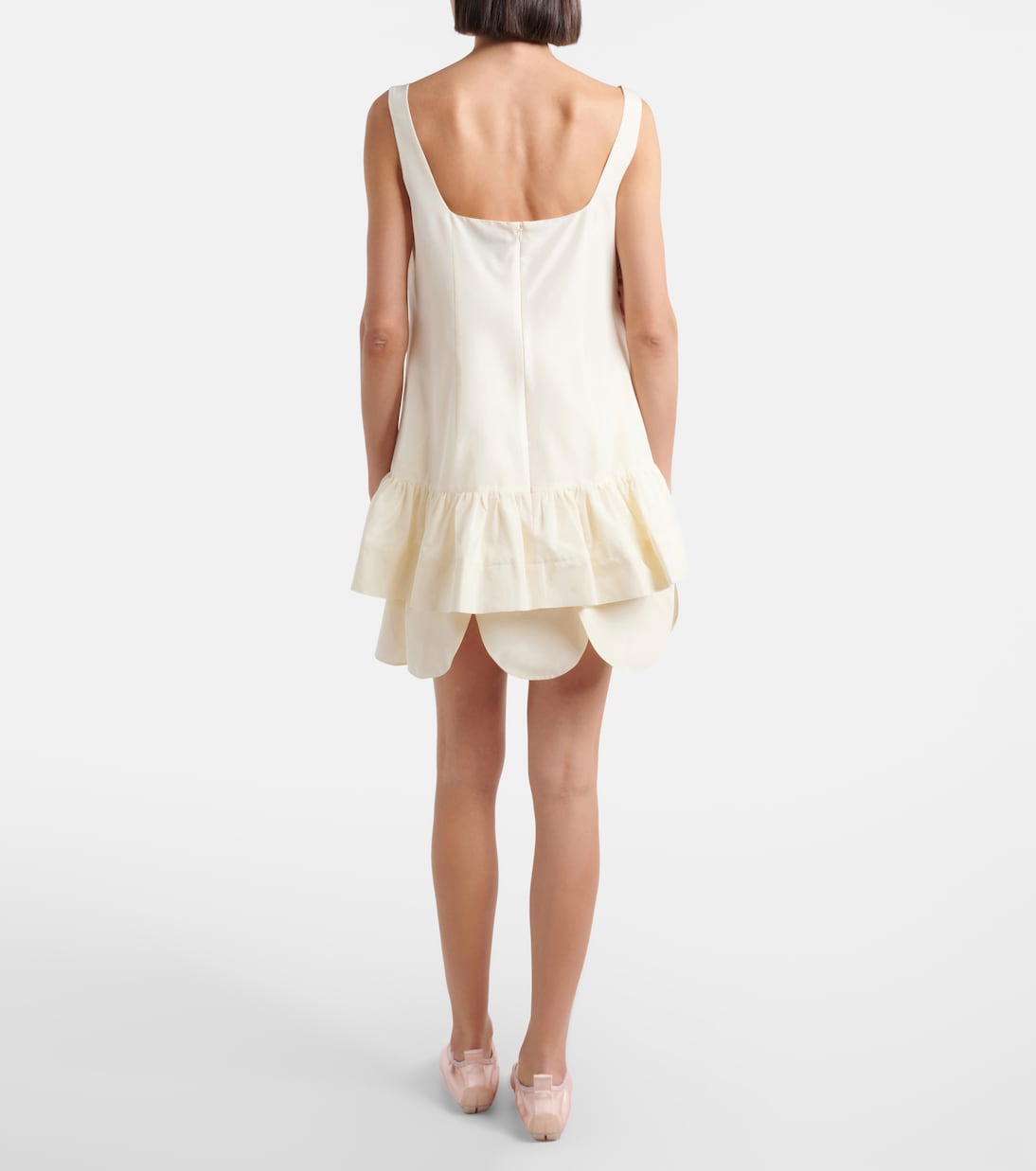 Top in taffetà con applicazioni floreali | Simone Rocha