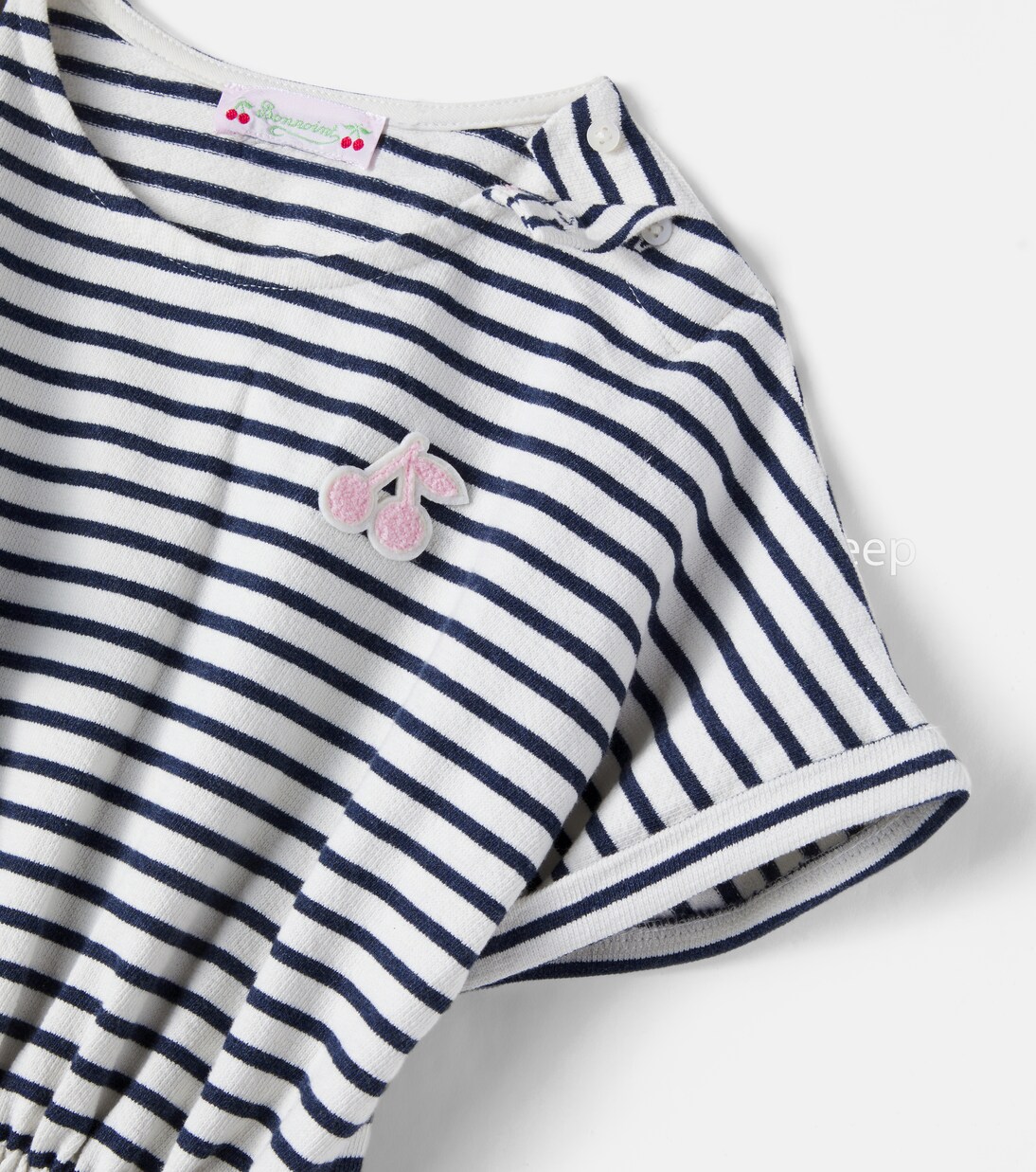 Striped cotton dress | Bonpoint