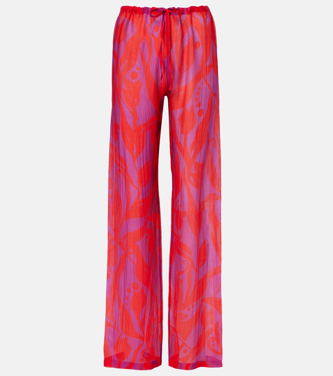 Pachas silk straight pants | Dries Van Noten