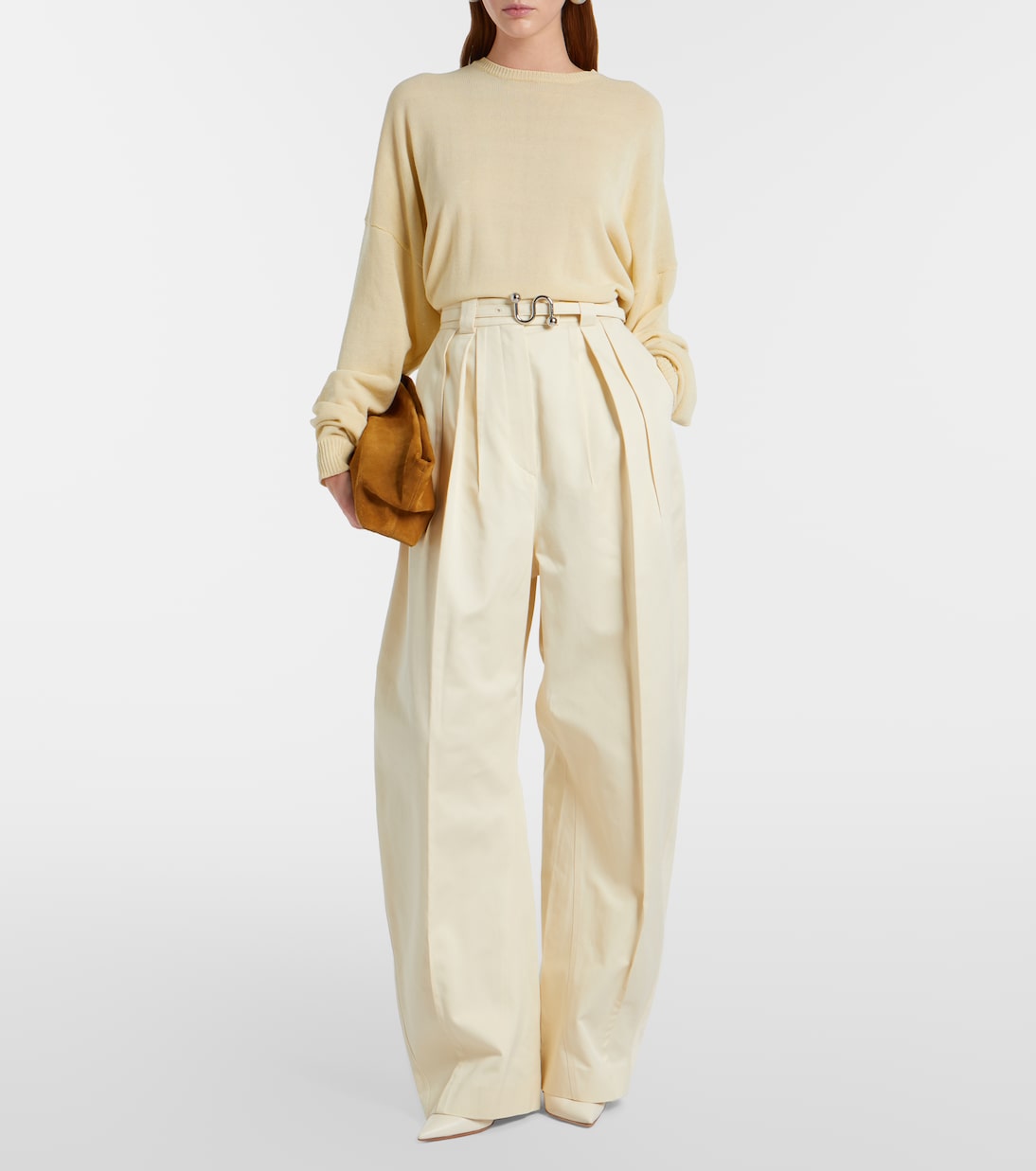 Weite Hose Idoneo aus Baumwoll-Gabardine | Sportmax