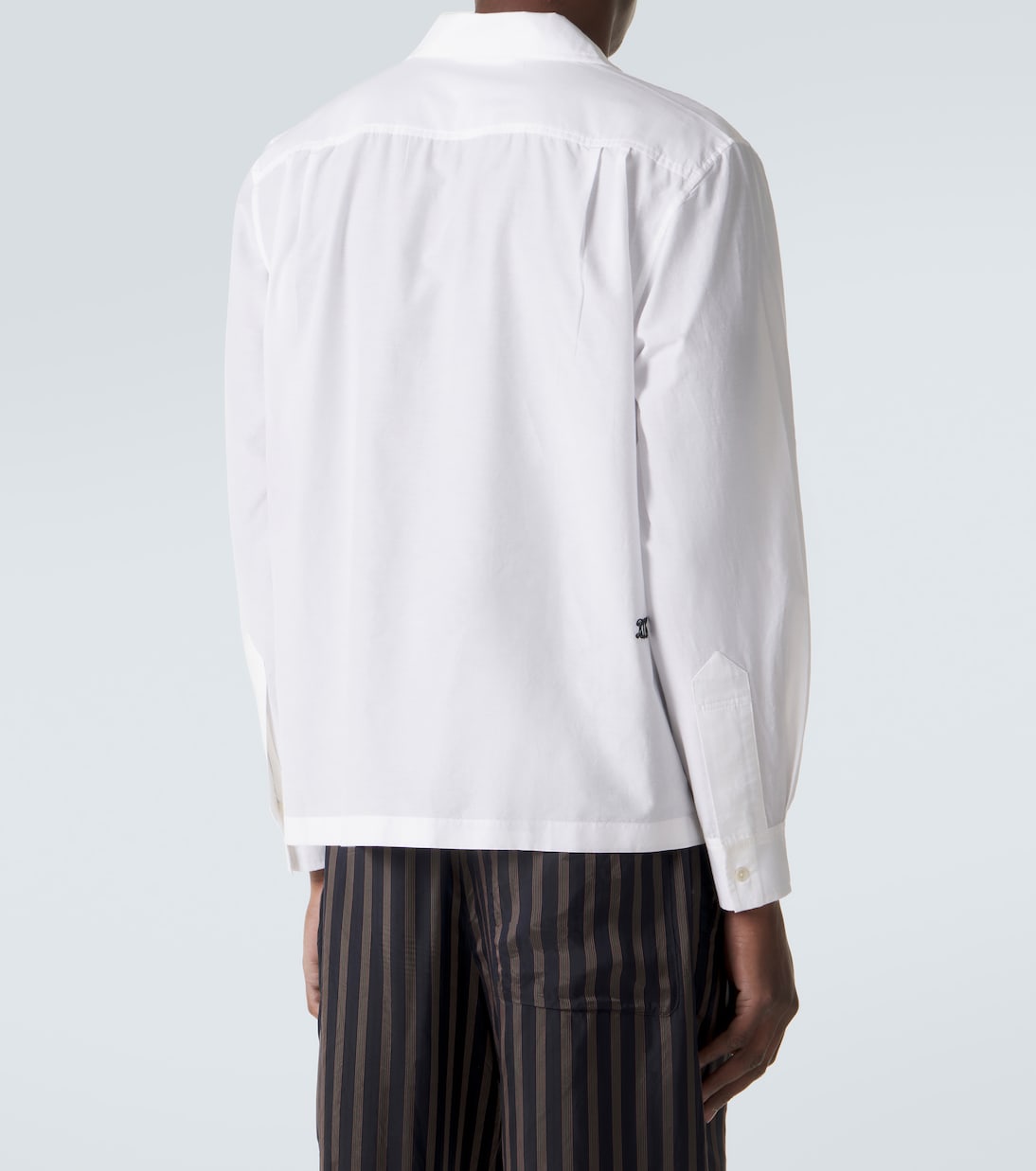 Embroidered cotton and silk shirt | Bode