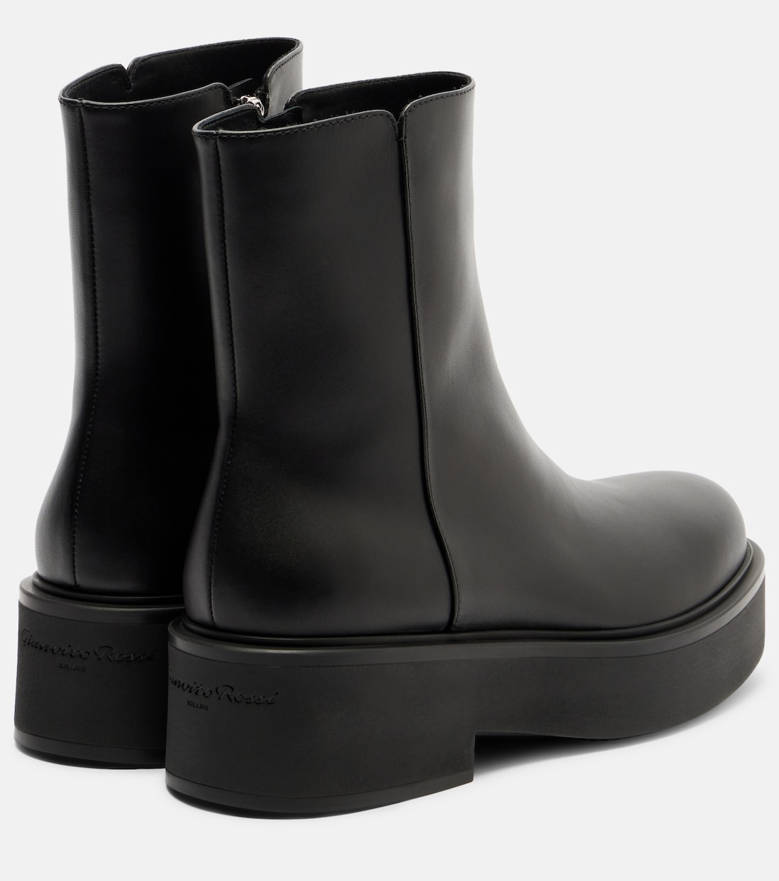 Hiro leather platform ankle boots | Gianvito Rossi